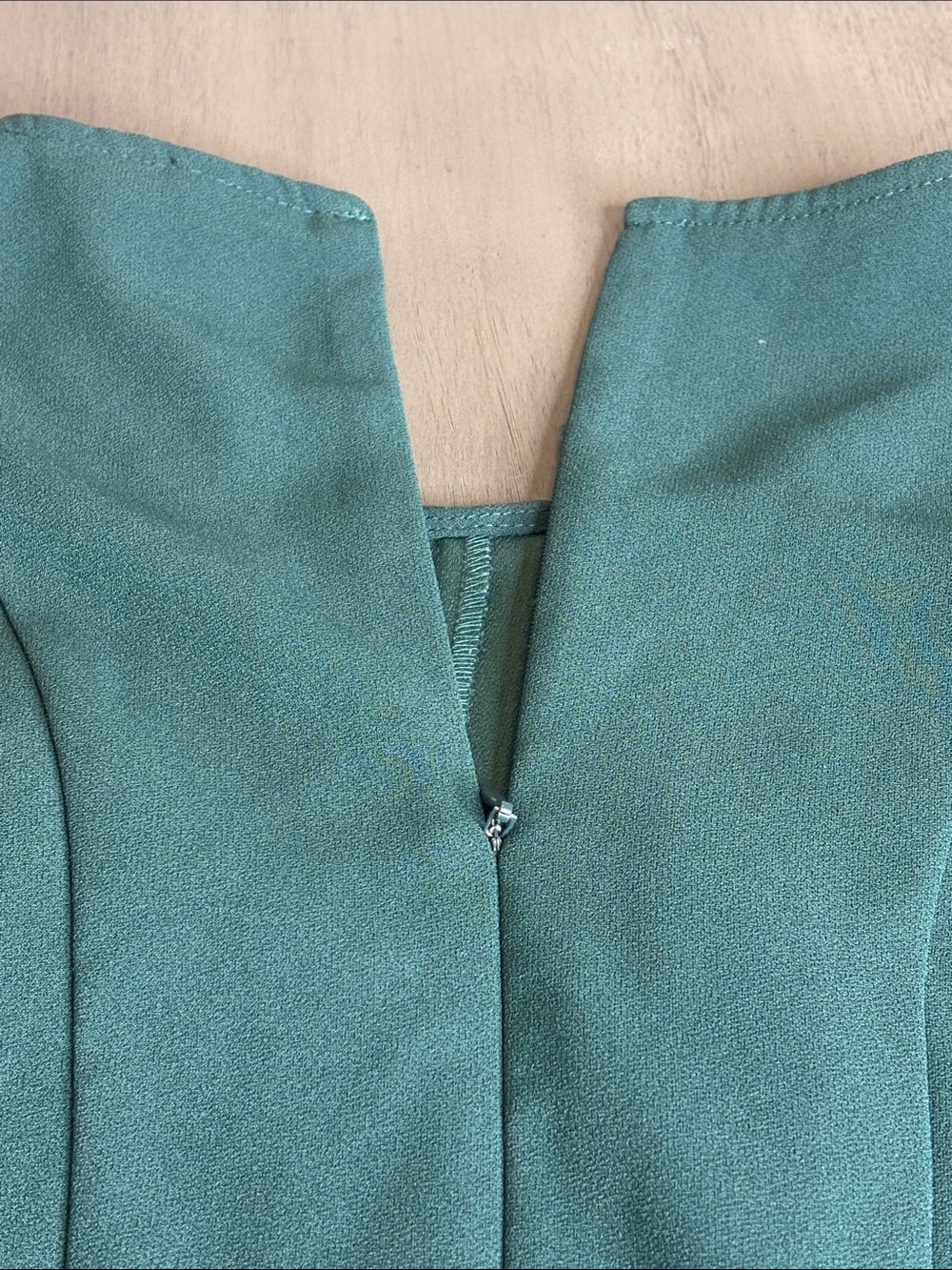💚 Wedding Guest Party Emerald Green A-Line Dress 8P Ann Taylor Petite Flowy 💚 - Picture 8 of 9